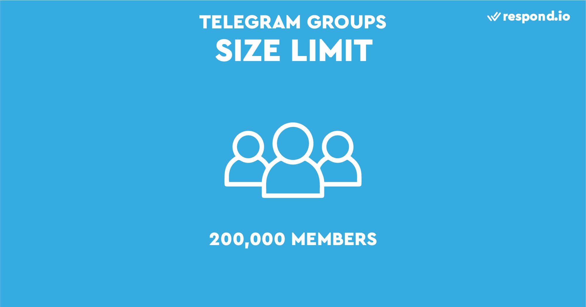 Ini adalah gambar yang menunjukkan batas Grup Telegram. Obrolan Grup Telegram memiliki satu manfaat khusus dibandingkan grup WhatsApp - Batas Grup Telegram adalah 200.000 orang. Kami belum pernah berpartisipasi dalam kelompok sebesar ini, tetapi kami membayangkan ini akan menjadi pengalaman yang luar biasa.