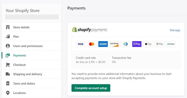 How to accept Facebook Pay transactions on your Shopify site - Step 1