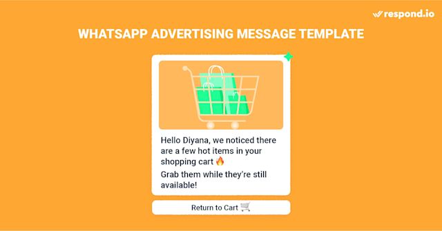 This image shows how one of the WhatsApp marketing messages examples mentioned in the text might look like. It uses interactive and mixed media features like images and a Call-to-Action button to encourage customers to pay attention to the message and engage or respond. This is one of the best practices, alongside segmenting customers by interest and keeping the message short and conversational, as seen in the WhatsApp advertising messages sample above.