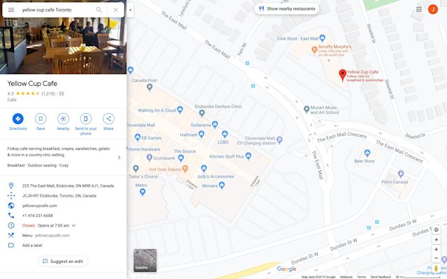 The immediate information a customer sees will be your cover picture, your company name, your google rating and number of reviews, and your chosen business category. In a section below there is a row of five call-to-action buttons. These are: Directions - generates directions to the business profile address from your current or chosen location Save - allows you to save the business profile in a Google Maps list Nearby - provides suggestions to help you find other businesses in the area  Send to your phone - sends the business profile to you by text or email Share - enables you to send a link of a business profile or embed a map and share it with a contact. There are some differences in the features that appear for Google My Business profiles when opened in Google Maps as opposed to Google Search. When a customer searches for you on Google Maps, your Google My Business profile will appear.