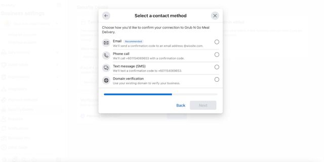 how to verify your business on facebook: verify domain facebook business manager or get a confirmation code. If you have performed facebook business manager domain verification, you will not get a confirmation code and you can submit your application right away. 
