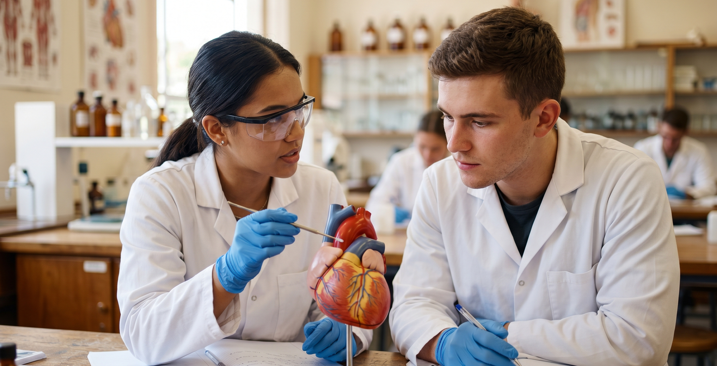 image of students in a medical education program in the UK. Anglo Healthcare uses respond.io to recruit students from around the world to medical education programs in 6 countries. 
