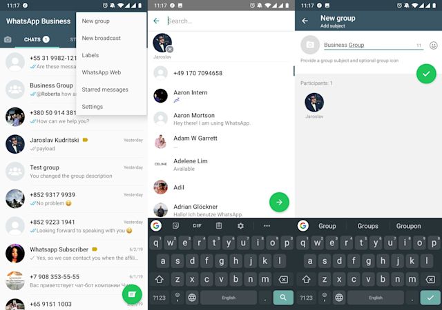 This is a picture of how to Create a WhatsApp Groups & how to Edit WhatsApp Group Names
