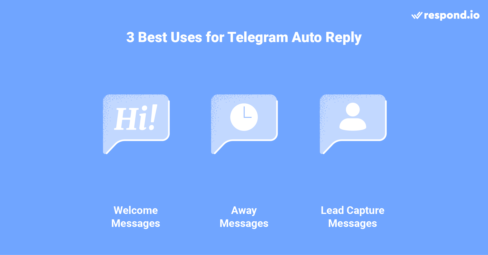 此圖顯示了 Telegram 自動回覆的最佳用例