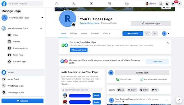 How to create a welcome message for new Facebook page