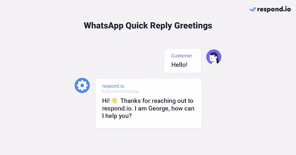 an image showing an example of a greeting message