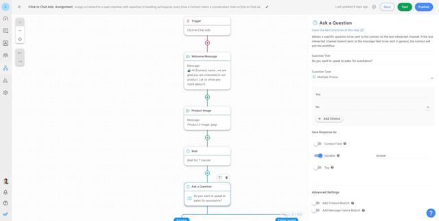 This image shows how to use a bot to handle multiple sales-related tasks.