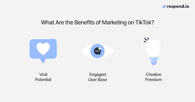 An image showing the benefits of marketing on TikTok