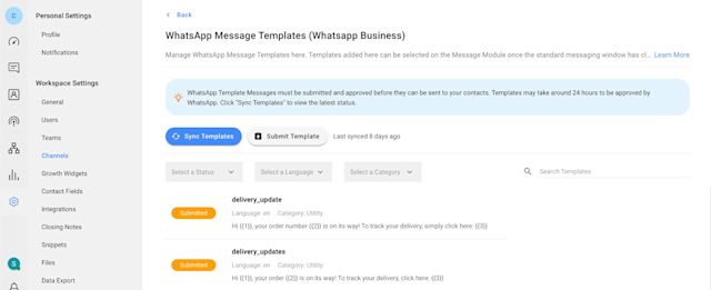 This is a  screenshot that shows how businesses can use whatsapp bot for restaurant orders to send promotional messages