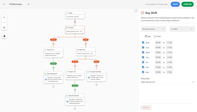 Instant message on Facebook with respond.io