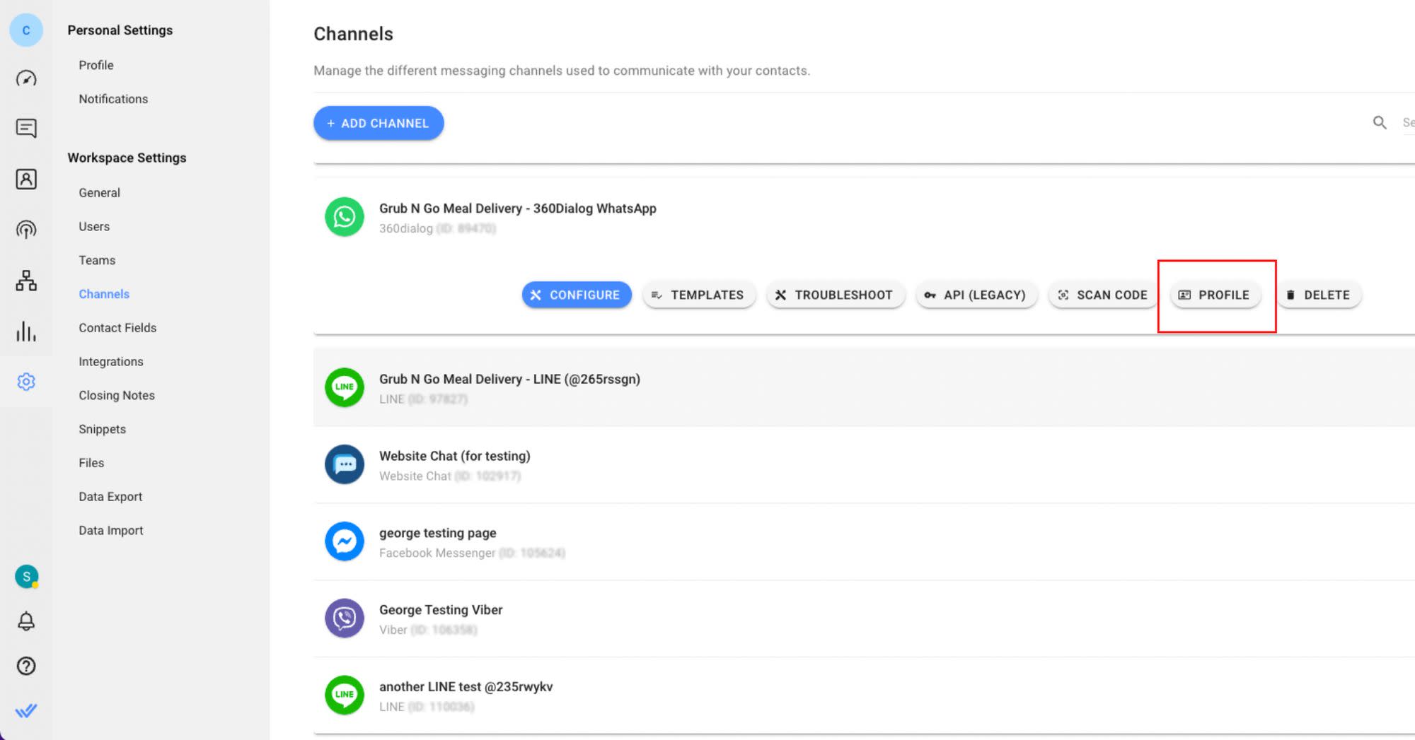 Ini adalah tangkapan layar yang menjelaskan cara mengatur deskripsi bisnis untuk WhatsApp