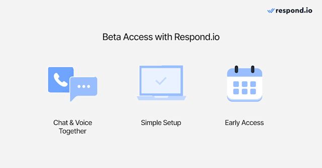 Image explaining how to upgrade to WhatsApp API without losing voice calling using respond.io