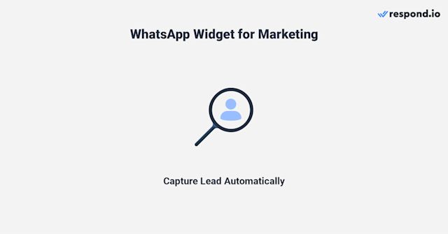 this is an image that shows how to use whatsapp widget for website for marketing. A WhatsApp widget eliminates the need for manual data collection, which makes it easier to capture genuine leads. It automatically obtains customers' phone numbers and names and can be used for marketing and retargeting activities such as promotional broadcasts.