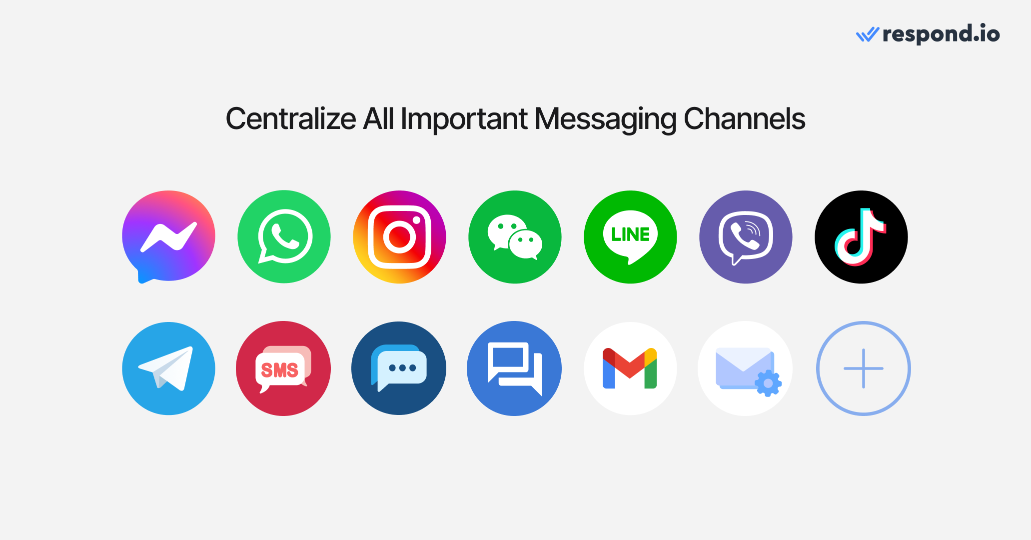 Sleekflow Alternatives: Respond.io connects popular messaging channels like WhatsApp, Messenger, and LINE, along with email and SMS, into one inbox. 