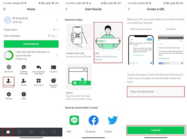 An image showing the benefits of the LINE chat link - easy for customers to contact you, can be placed anywhere, easily migrate conversations to LINE. 
