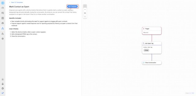 Mark a customer as spam on respond.io: Step 4