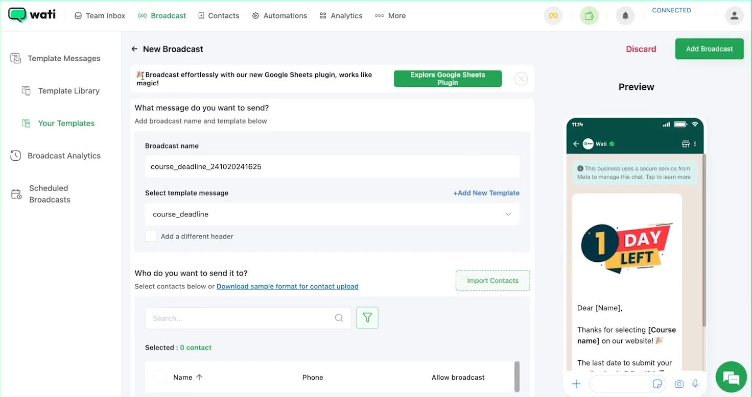 Modulo di trasmissione di WATI