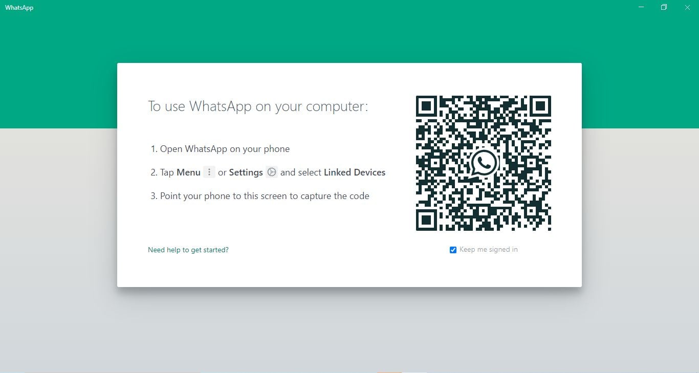 This is what your WhatsApp Business web app shows when you open the WhatsApp Business Desktop App using whatsapp business web qr code. Learn more about WhatsApp business web download on the blog.