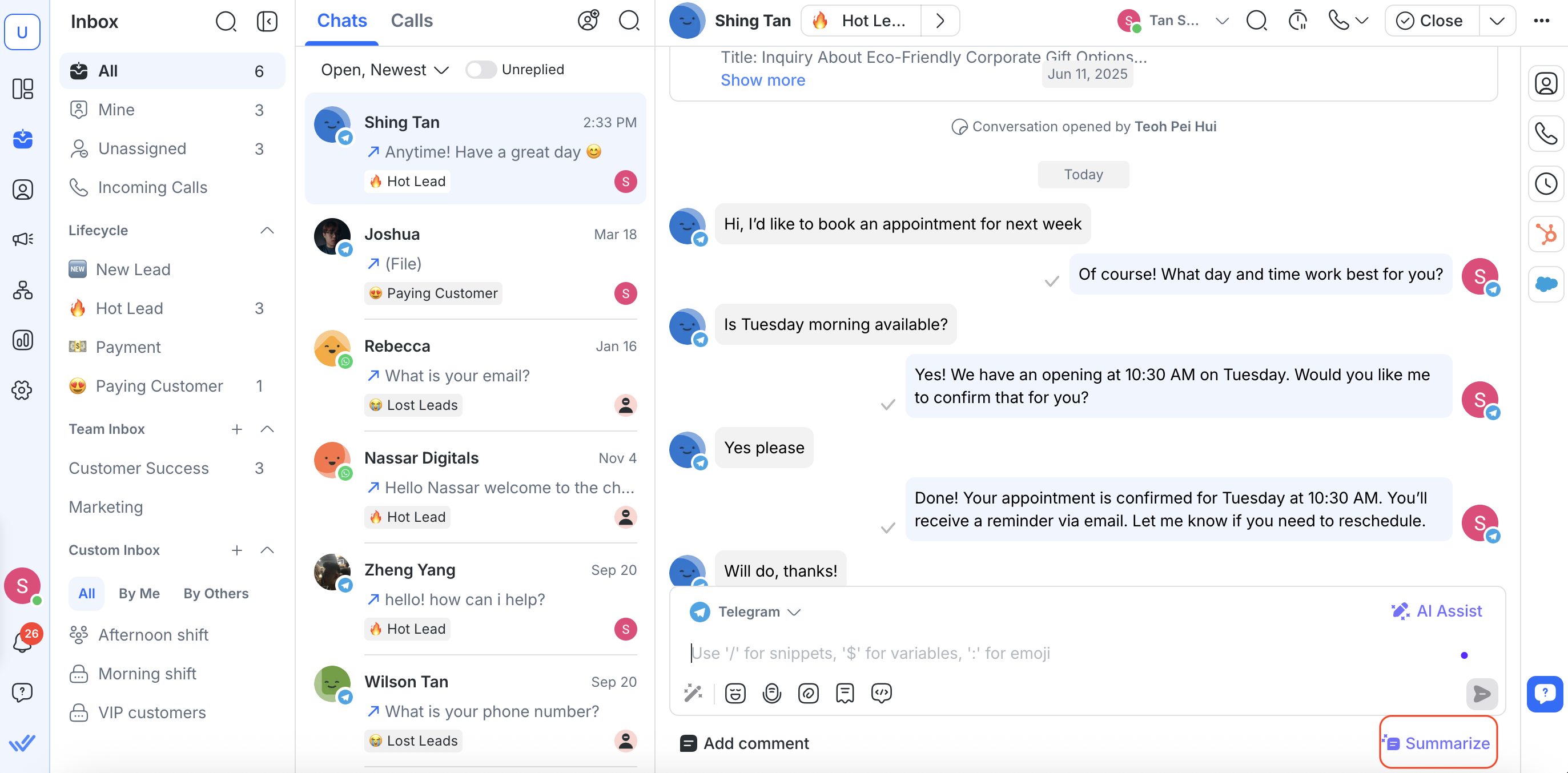 Fasse deine Unterhaltung mit KI zusammen.