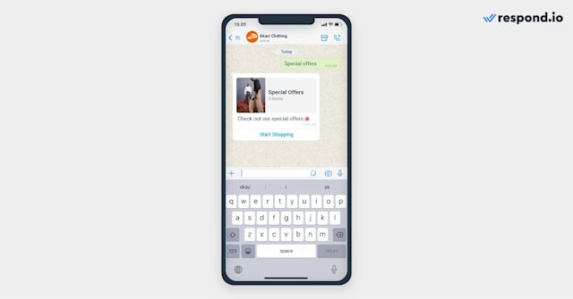 interactive buttons in whatsapp: Multi-product message