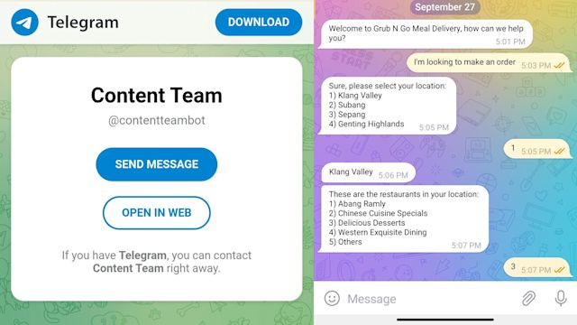 What is a telegram link? an image showing how to use Telegram links