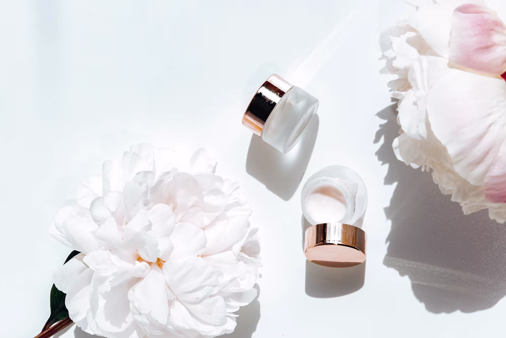 decorative image of skincare products like those sold by H&H, a beauty business that had success with WhatsApp API