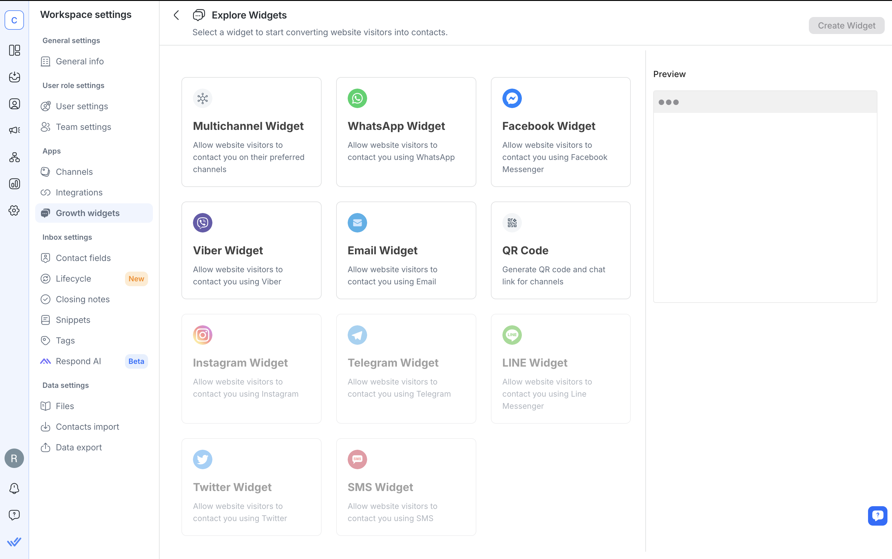 Image depicting respond.io's interface: Telegram Link QR Code