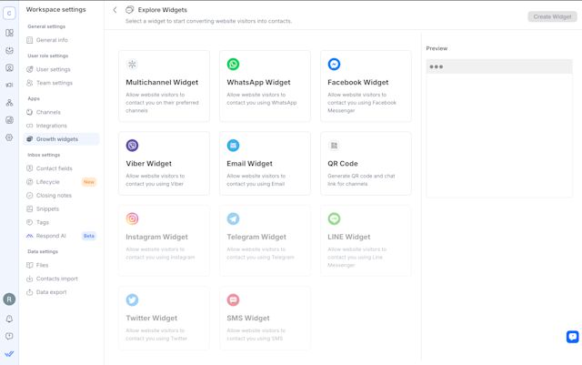 Image depicting respond.io's interface: Telegram Link QR Code