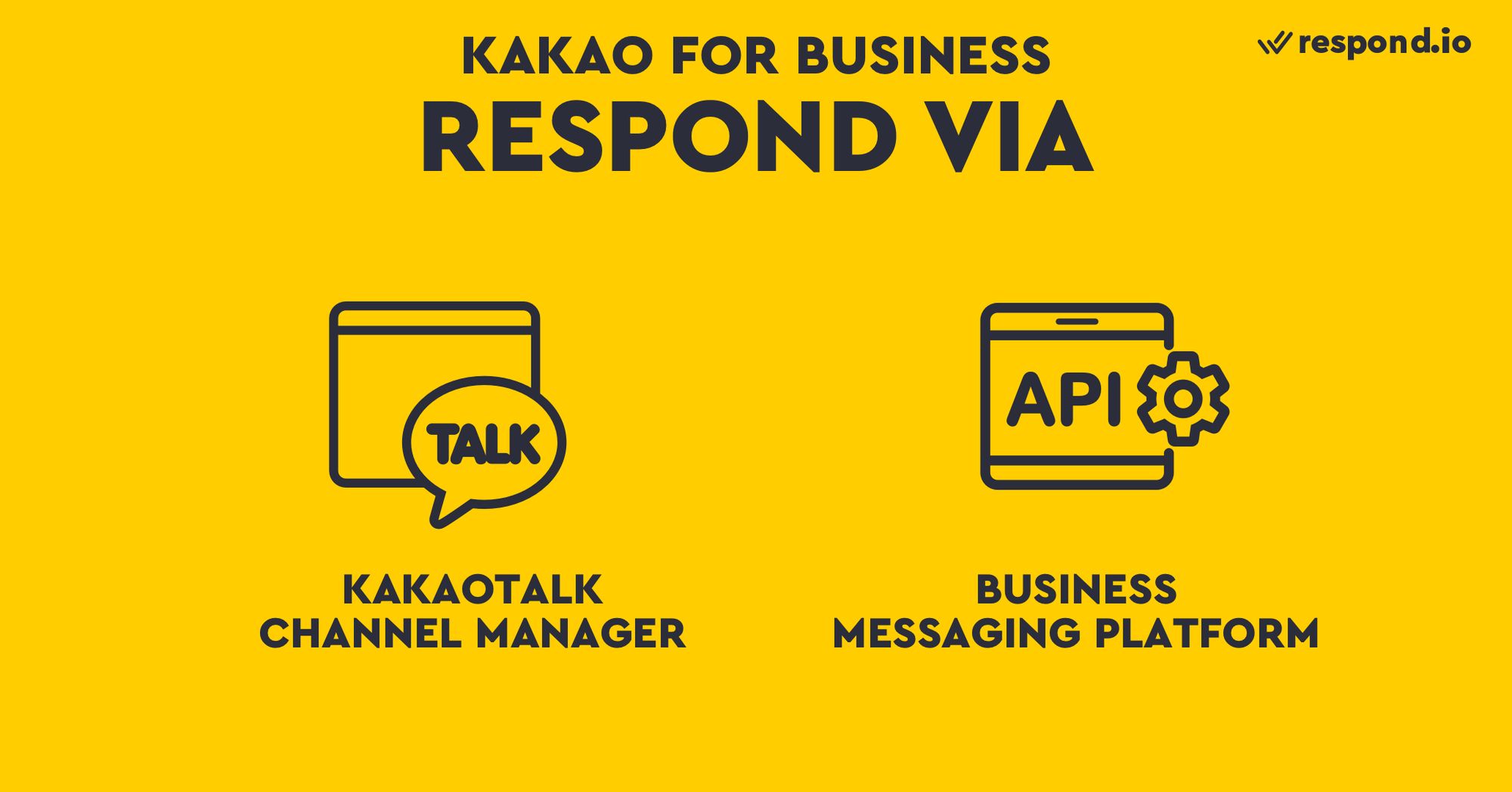 È possibile rispondere ai messaggi su KakoTalk utilizzando KakaoTalk Channel Manager o collegando una piattaforma di Business Messaging.