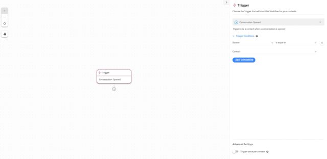 Select a respond.io Workflows trigger