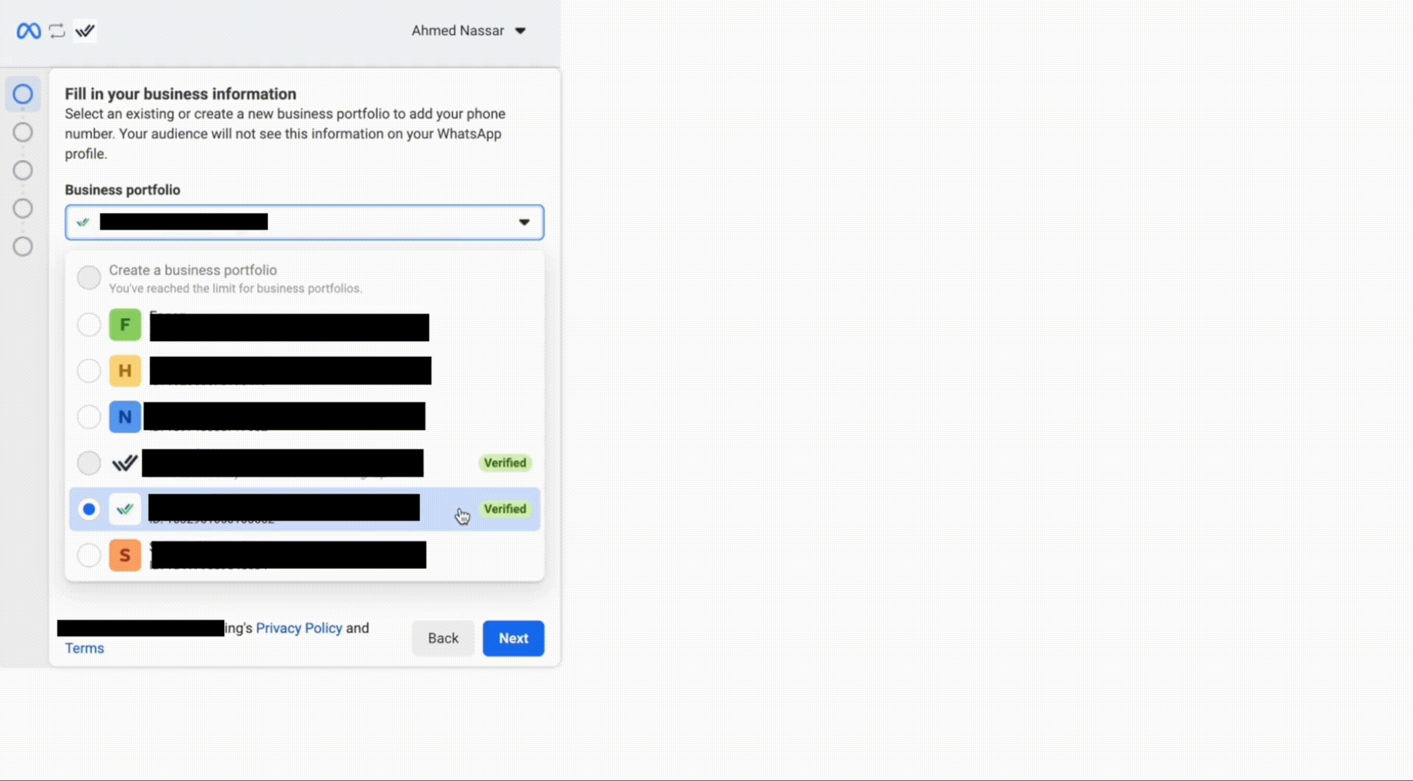 Step 2 - WABA Migration
