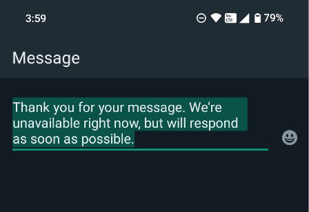 A screenshot of a message composer to schedule a WhatsApp message