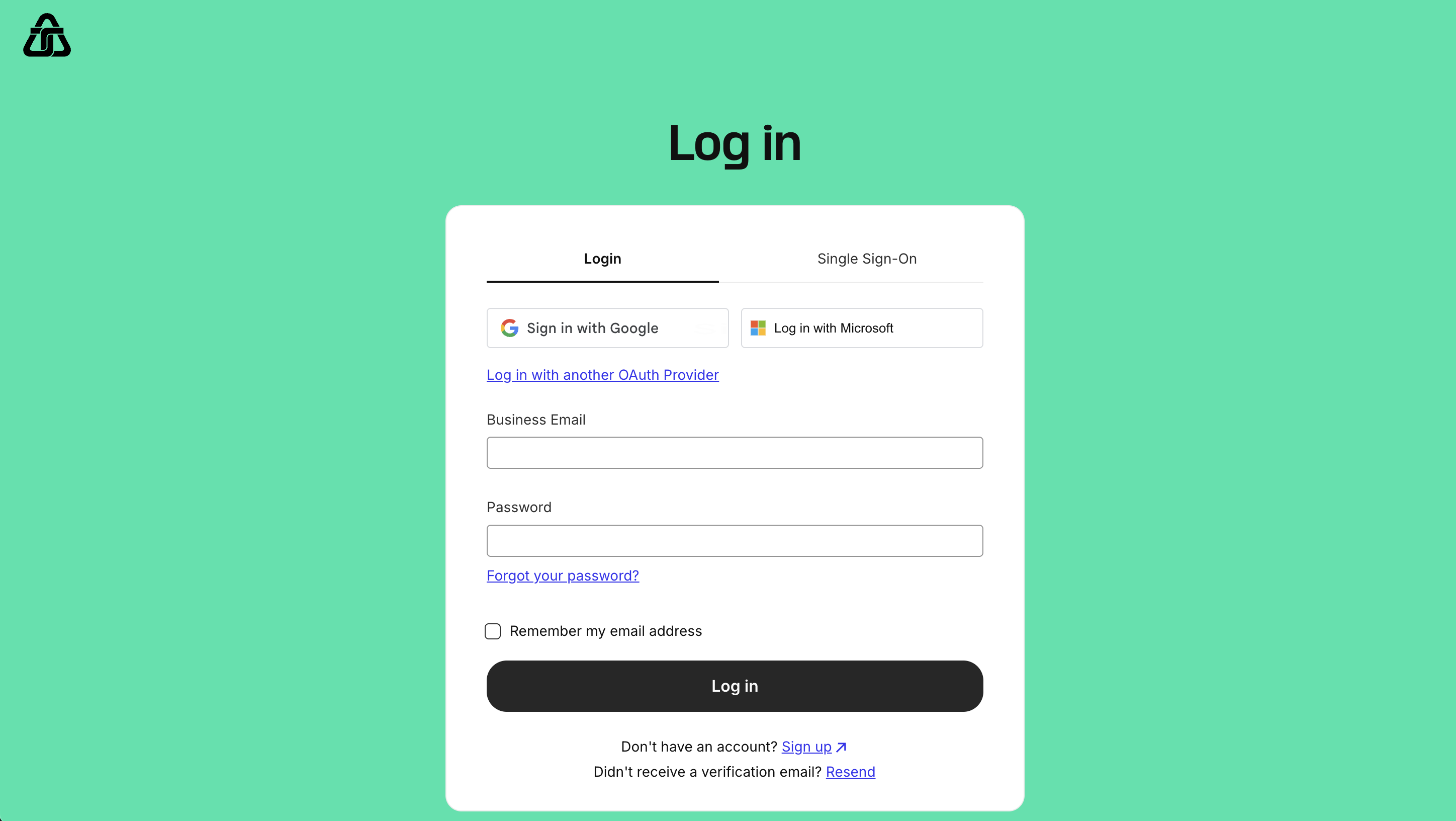 Login screen of Telnyx.com
