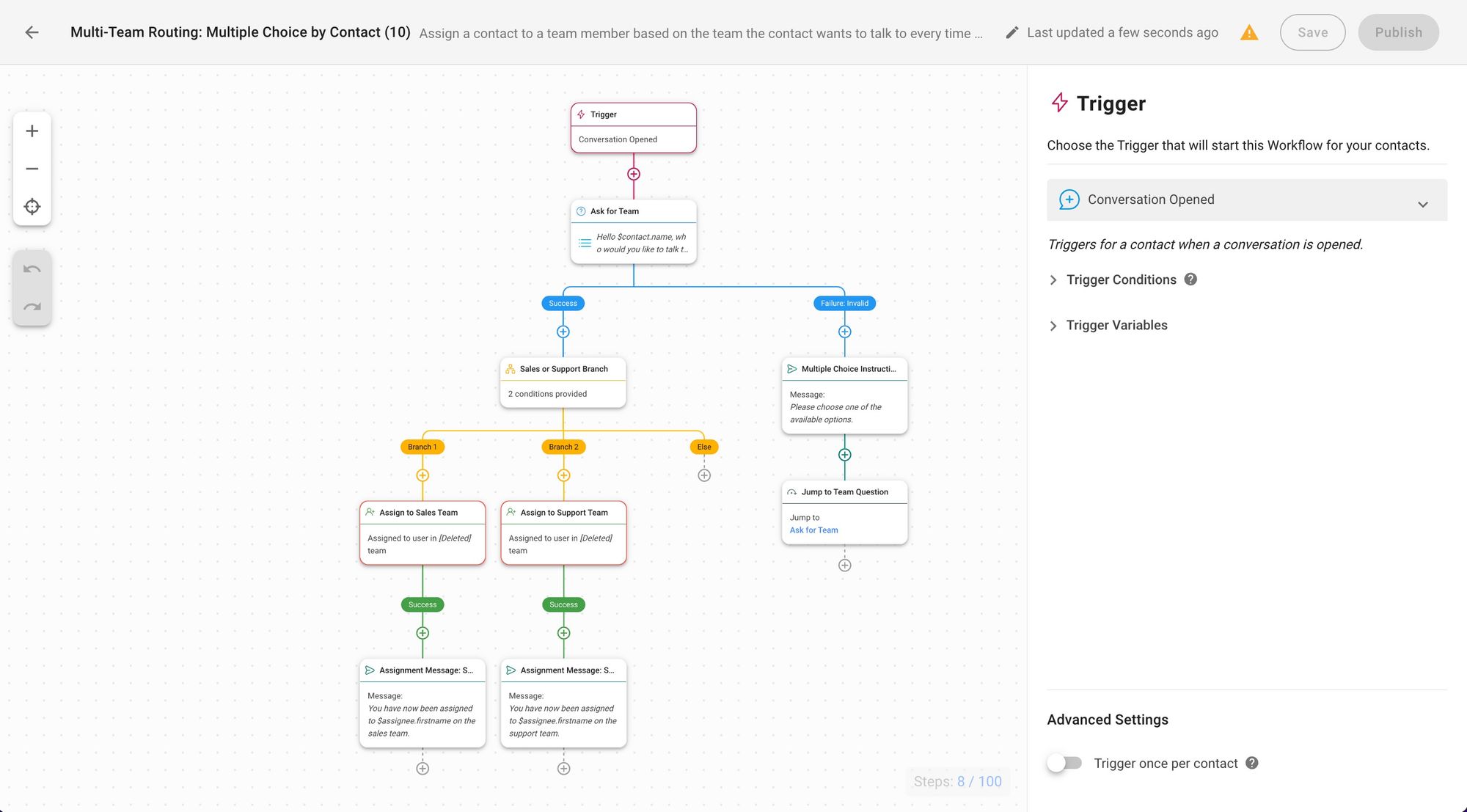 Cette image montre comment vous pouvez utiliser les workflows respond.io pour automatiser les processus sociaux de commerce et augmenter l'engagement et les conversions.