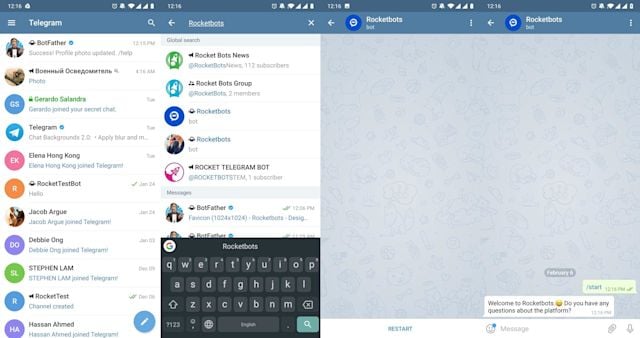 Ao usar o Telegram para negócios, é importante saber que os usuários podem buscar sua conta comercial do Telegram usando a pesquisa dentro do aplicativo.