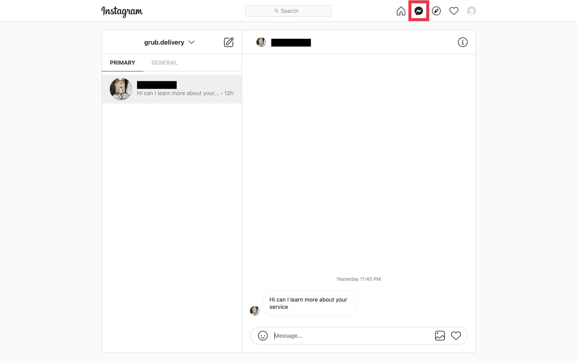 นี่คือภาพที่แสดงวิธีใช้บัญชีธุรกิจ Instagram สำหรับผู้ใช้หลายราย หากต้องการเข้าถึง Instagram Message Inbox ให้คลิกไอคอน Messenger บน Instagram Web หรือไปที่หน้าแรก > ปุ่ม Messenger บนแอปมือถือ ขึ้นอยู่กับการตั้งค่าความเป็นส่วนตัวของคุณ คุณอาจจำเป็นต้องยอมรับคำขอข้อความจากผู้ที่ไม่ได้เป็นผู้ติดตามในโฟลเดอร์คำขอข้อความบนแอปก่อนที่ DM ของพวกเขาจะปรากฏในรายการแชท หากต้องการมีผู้ใช้หลายรายบนบัญชี Instagram บัญชีเดียว เพียงแค่แชร์ข้อมูลรับรองการเข้าสู่ระบบบัญชีกับตัวแทนของคุณ ตัวแทนสามารถเข้าสู่ระบบกล่องจดหมายข้อความ Instagram ได้จากหลายอุปกรณ์ รวมถึงเดสก์ท็อปและอุปกรณ์พกพาในเวลาเดียวกัน