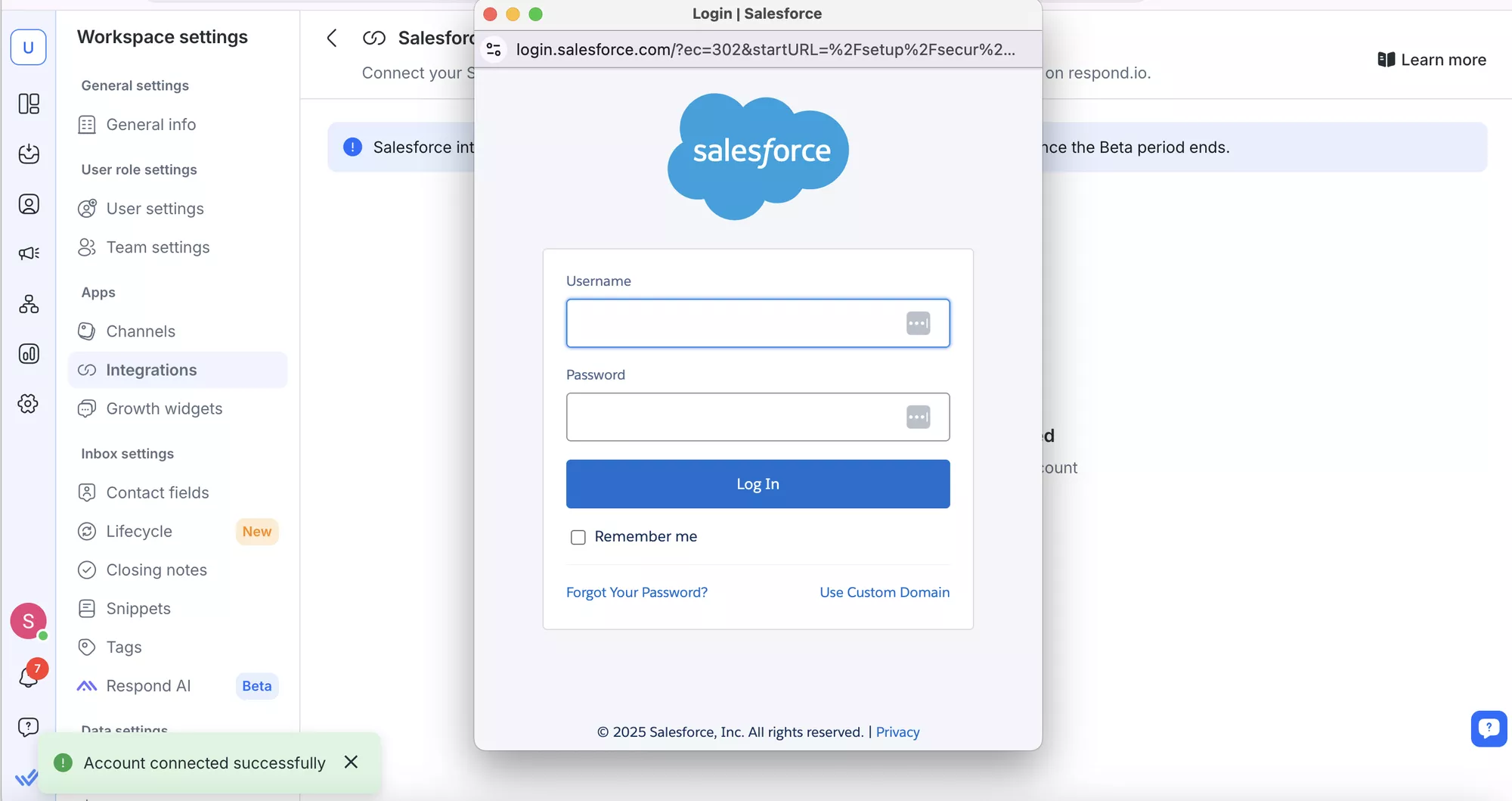 Integración de Salesforce - 8