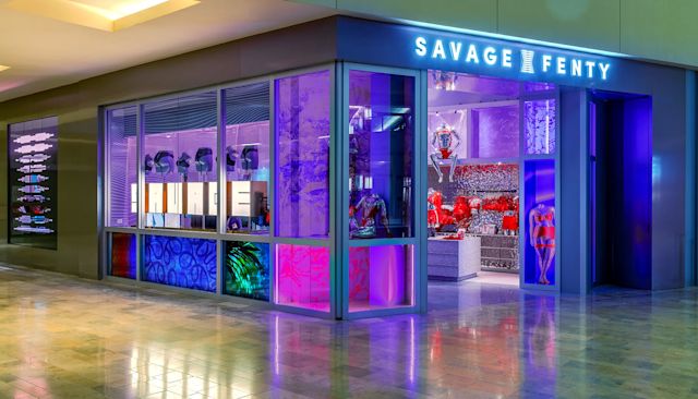 An image of a Savage x Fenty retail store. Photo courtesy of Savage x Fenty