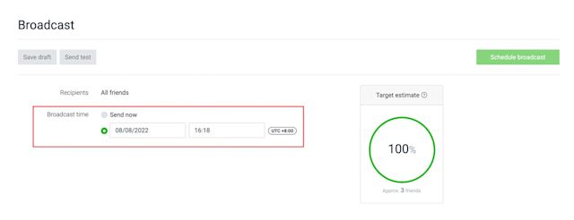 how to send bulk messages in LINE
