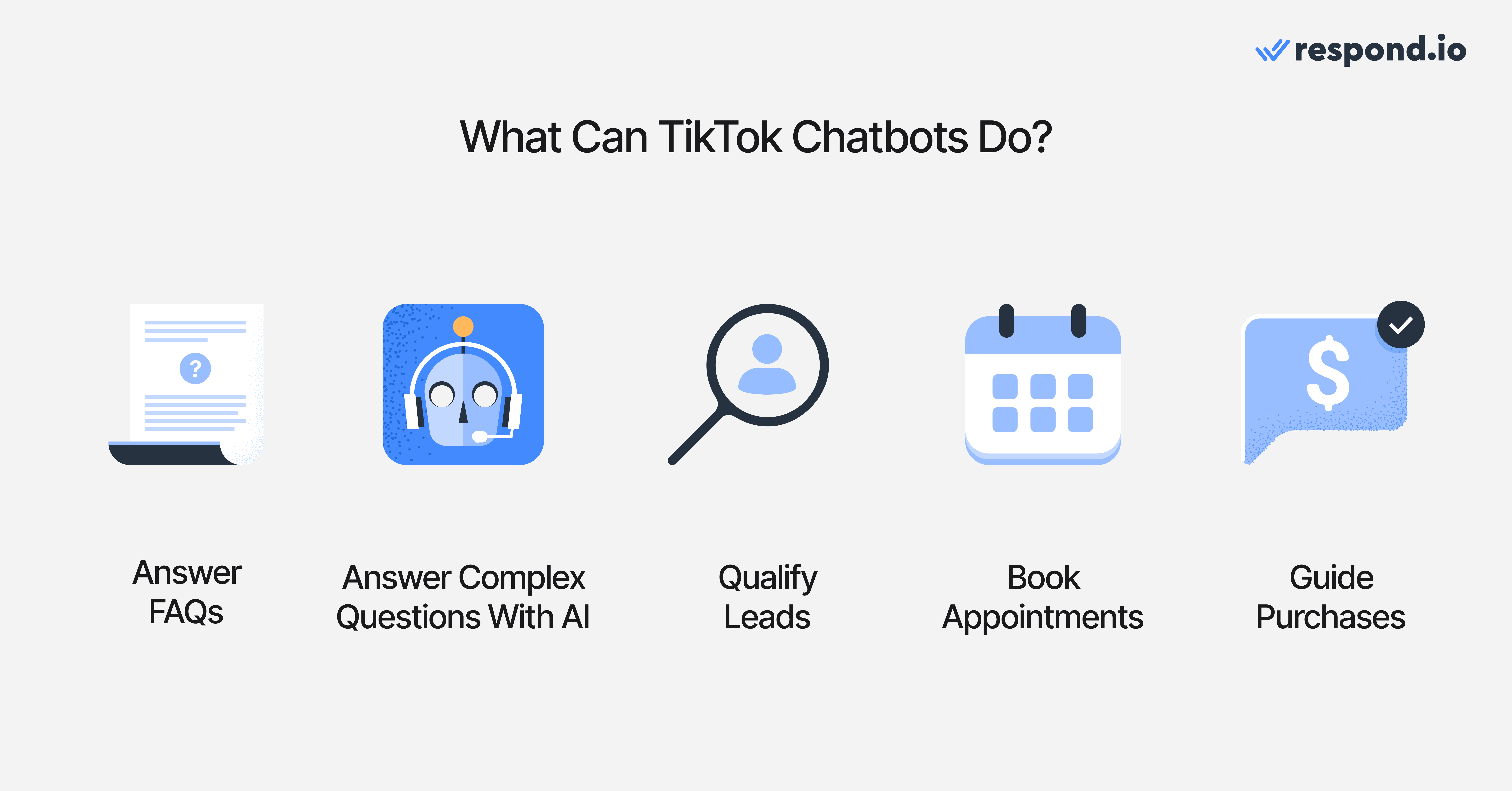 An image showing the capabilities of a TikTok Chatbot