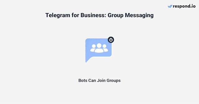 Esta é uma imagem mostrando como é possível enviar mensagens em grupo usando um Bot do Telegram como sua Conta de Negócios do Telegram.